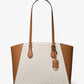 Taryn Large Signature Logo and Leather Tote Bag