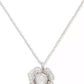 Silver-Tone Cubic Zirconia Poppy Mini Pendant Necklace, 16"+ 3" extender