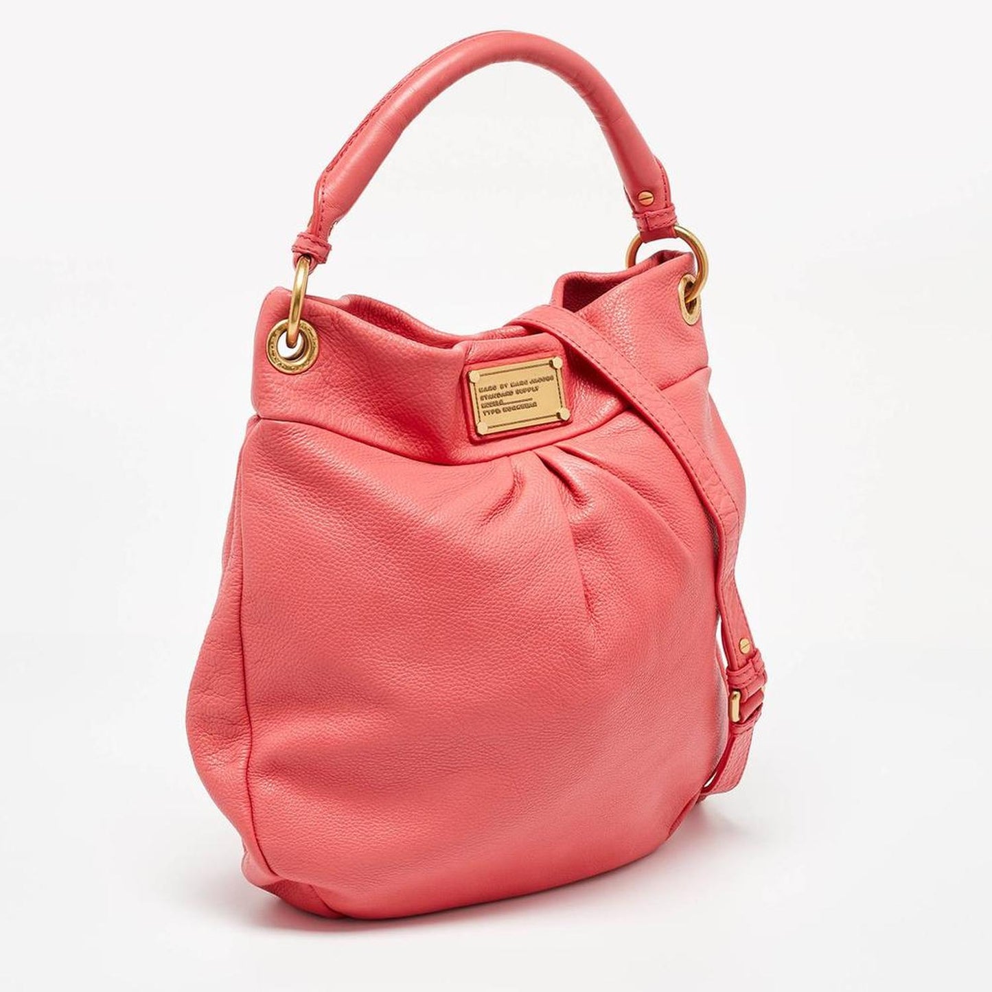 Marc By Marc Jacobs Coral Orange Leather Classic Q Hillier Hobo