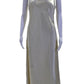 Polo Ralph Lauren Womens Satin Scoop Neck Sleeveless Dress Light Gold