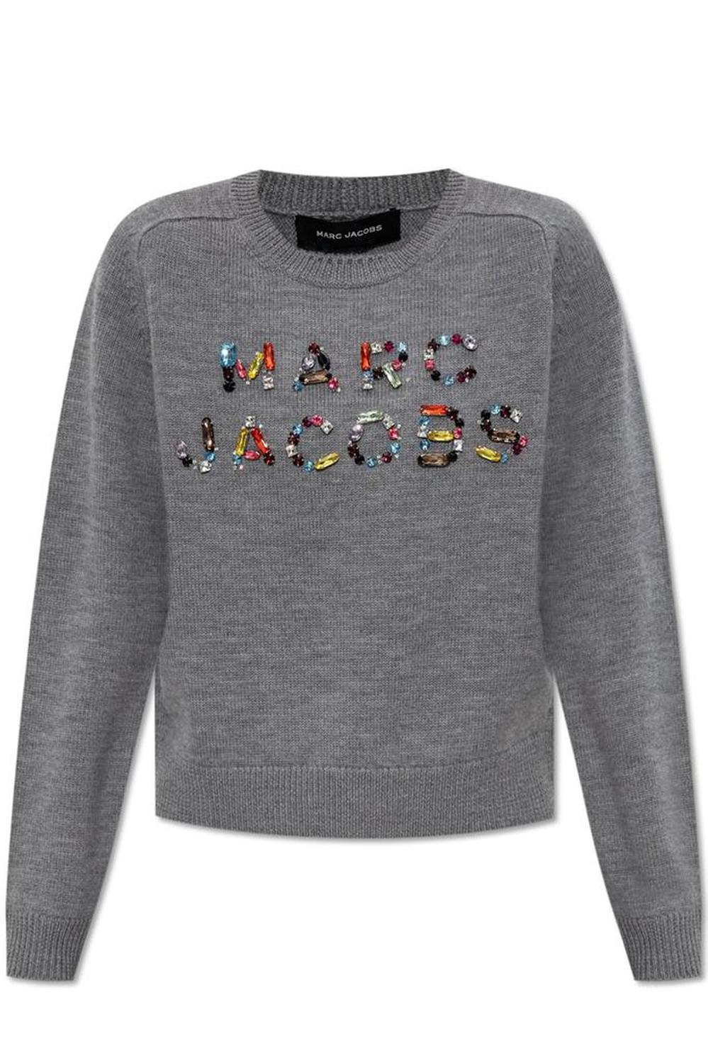 Marc Jacobs Gem Knit Logo Crewneck Jumper