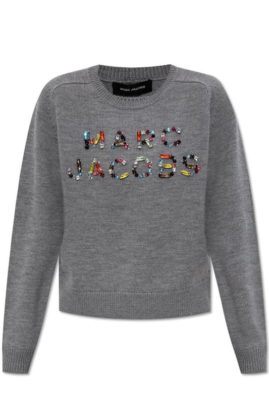 Marc Jacobs Gem Knit Logo Crewneck Jumper