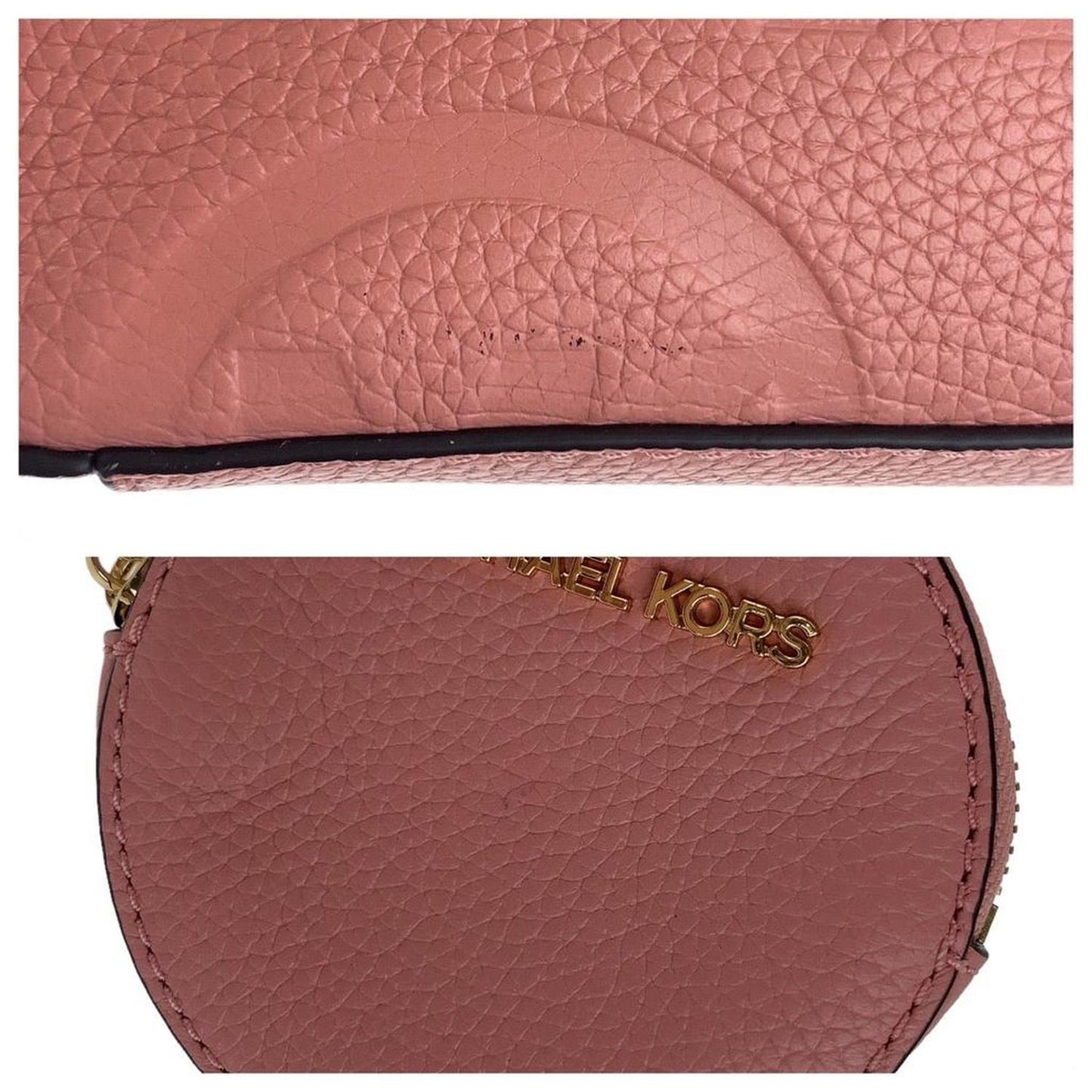 Pink Leather Shoulder Bag