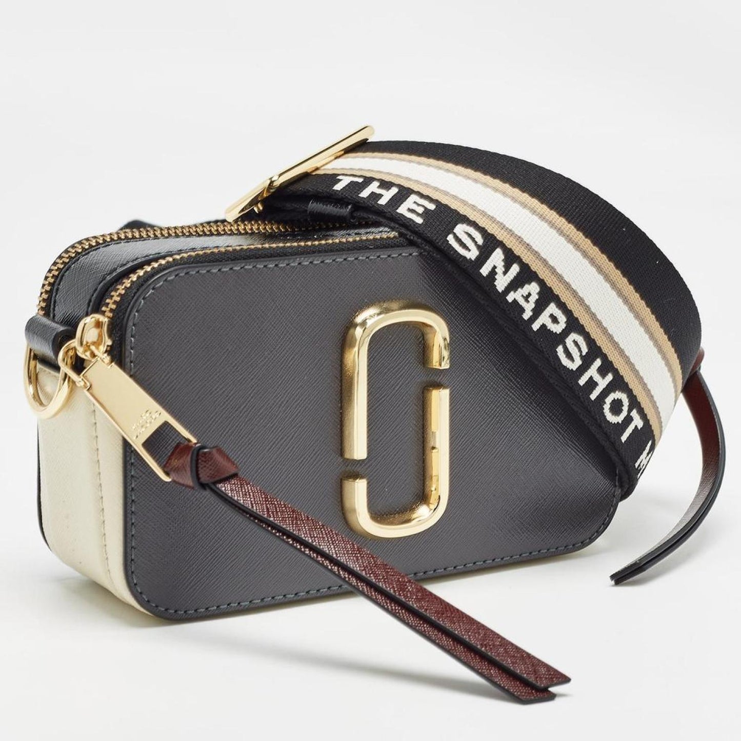 Marc Jacobs Tri Color Leather Snapshot Camera Crossbody Bag