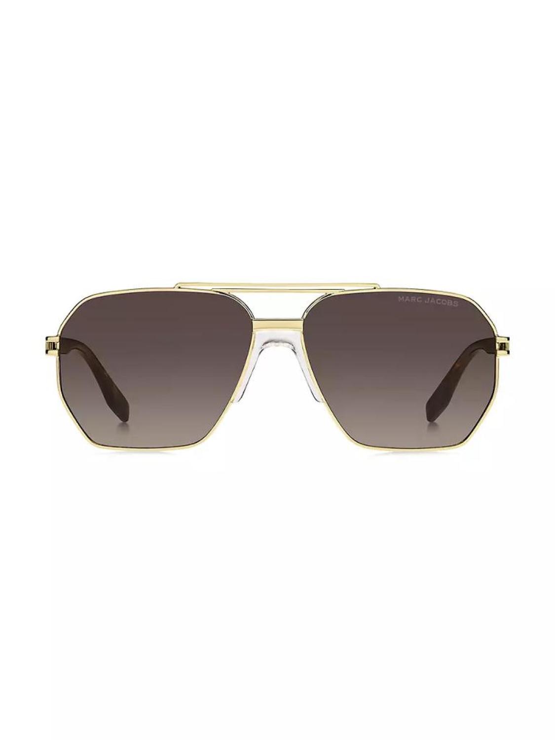 60MM Metal Modified Aviator Sunglasses