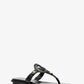 Aubrey Cutout Leather T-Strap Sandal