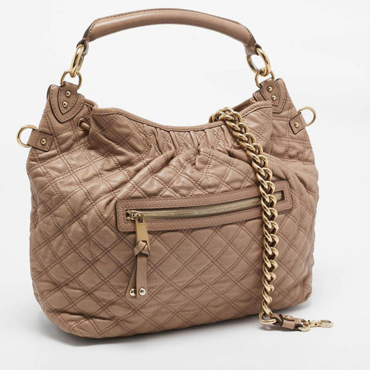 Marc Jacobs Beige Quilted Leather Stam Hobo