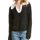 Alexia Admor Evander Retro Collar Oversized Sweater