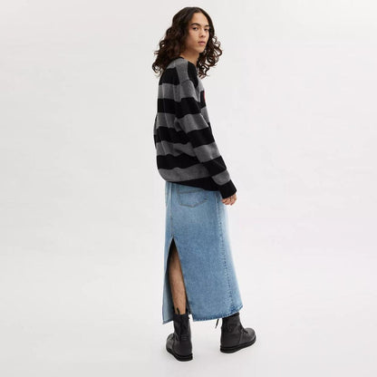 Coach Outlet Long Denim Skirt