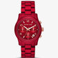 Runway Red-Coated Watch