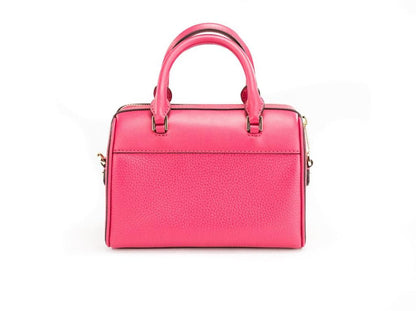 Michael Kors Travel XS Carmine pink Leather Duffle Crossbody Handbag Women's Purse