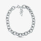 Large Precious Metal-Plated Brass Chain Link Necklace