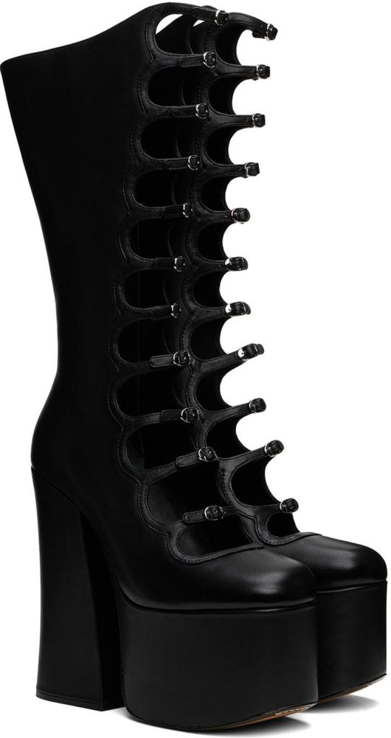 Black 'The Kiki Knee-High' Tall Boots