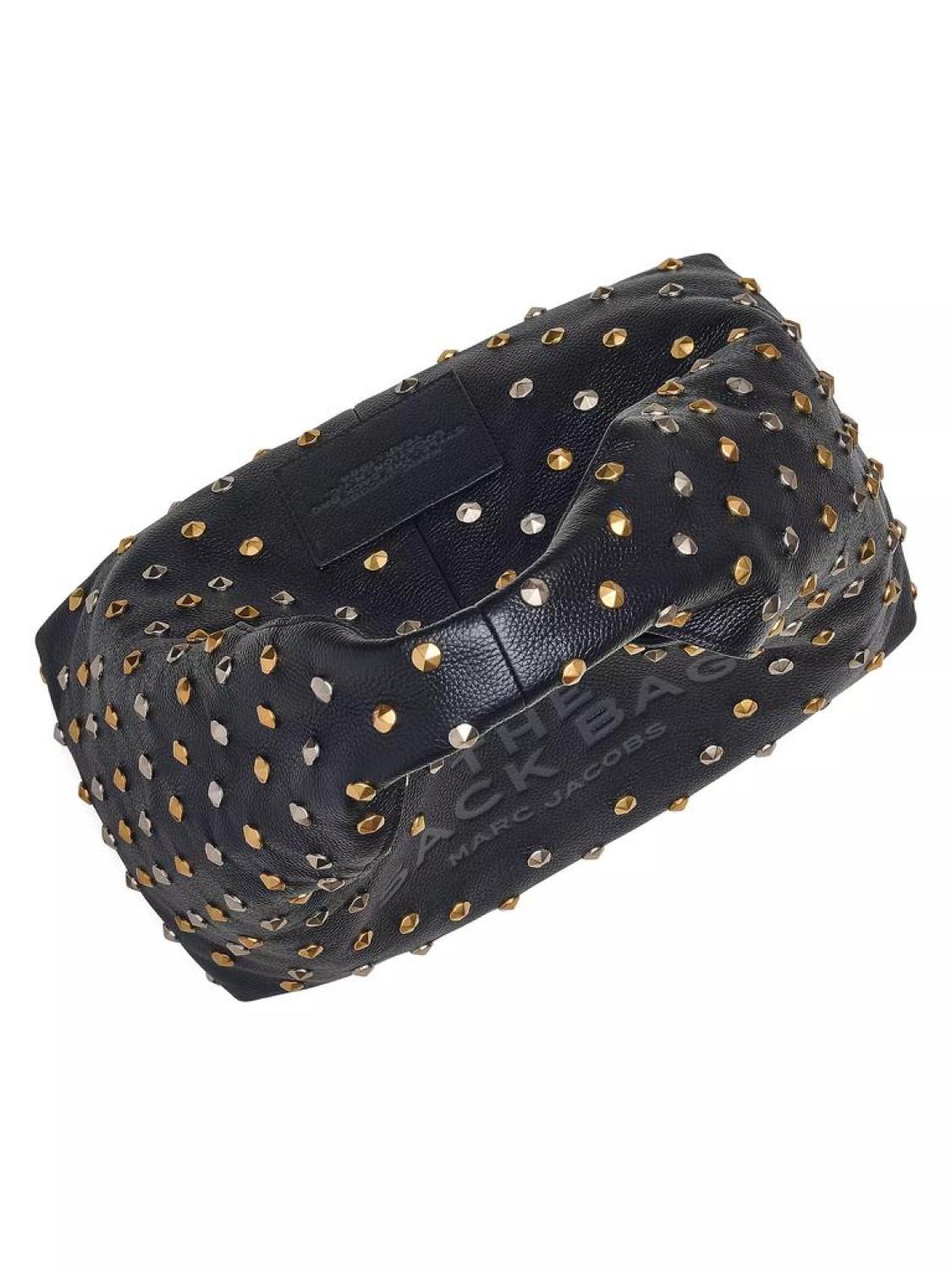 The Glam Studs Leather Sack Bag