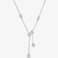 Precious Metal-Plated Sterling Silver Bezel Necklace