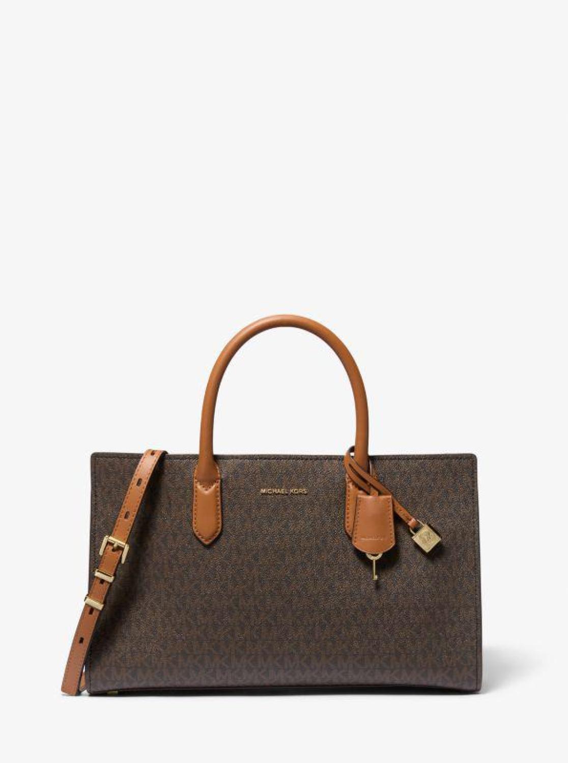 Scarlett Medium Signature Logo Satchel