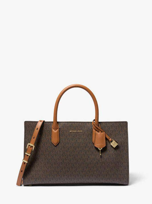 Scarlett Medium Signature Logo Satchel