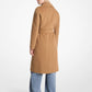 Wool Blend Wrap Coat