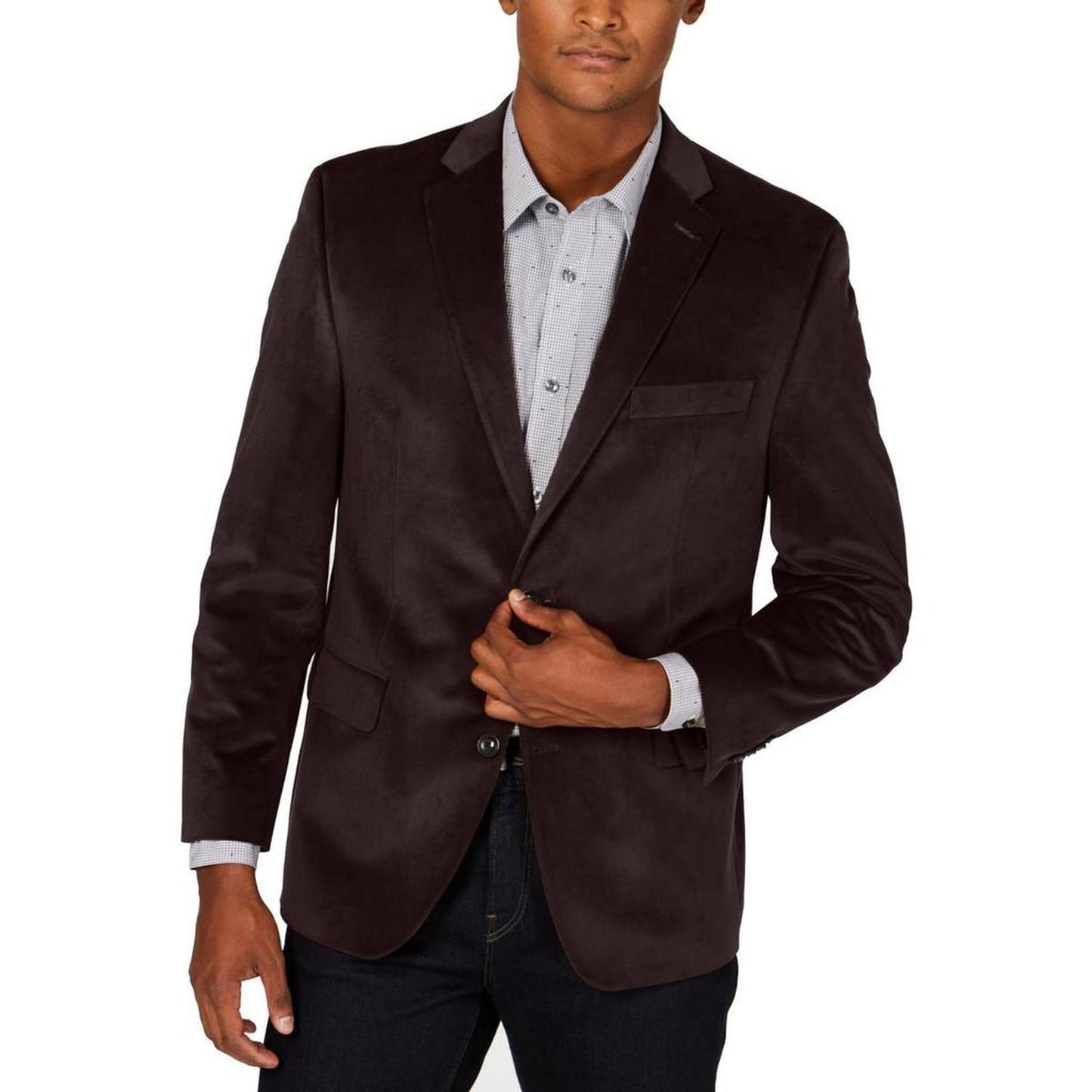 Mens Velvet Double Vent Sportcoat