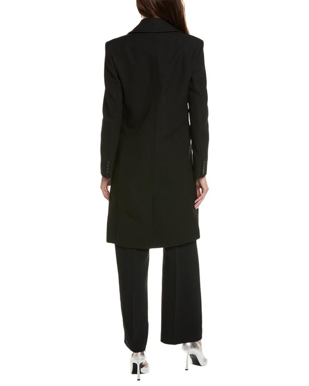 Michael Kors Collection Gabardine Chesterfield Wool-Blend Coat