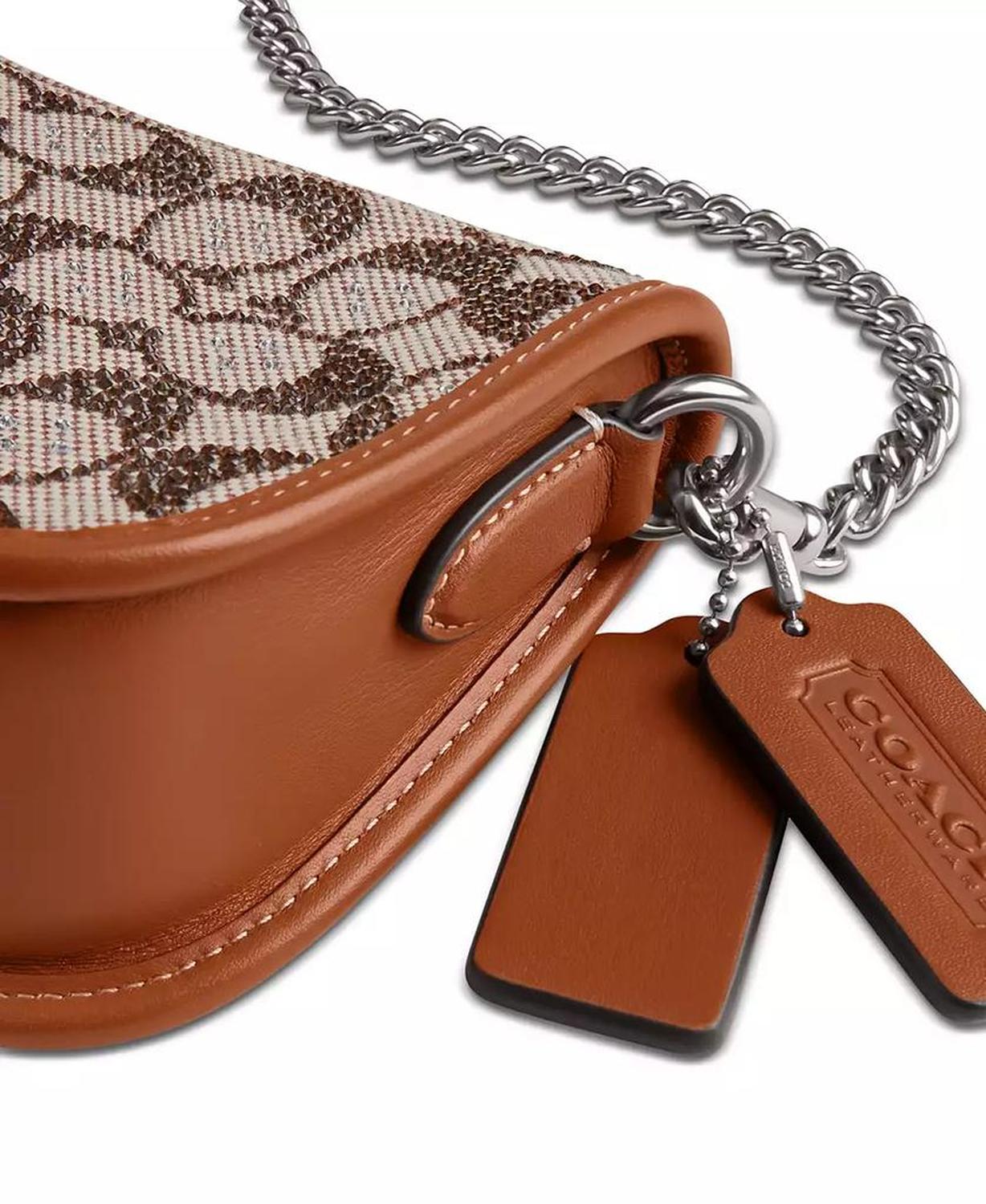 Swinger Signature Jacquard Shoulder Bag