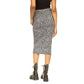 Women's Animal-Print Utility Slit-Front Midi Skirt