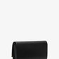 Mona Large Saffiano Leather Clutch