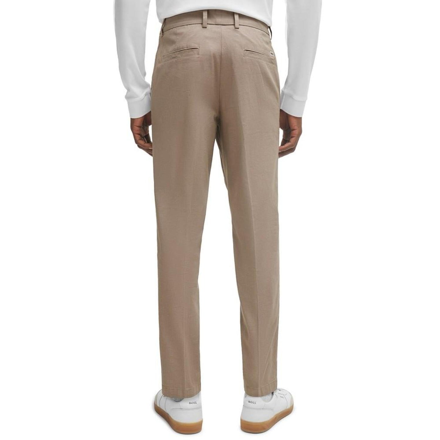 Men's Patterned Regular-Fit Trousers