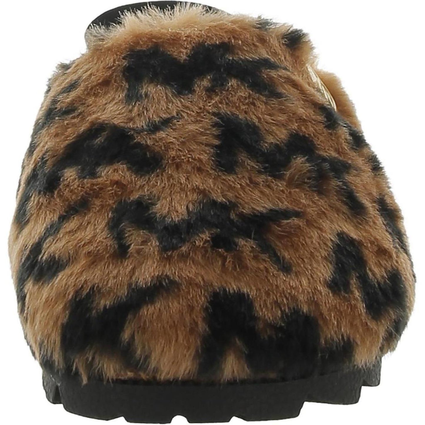 Womens Faux Fur Slingback Slippers