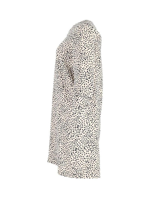 Max Mara Leopard Print Shift Dress in Multicolor Silk