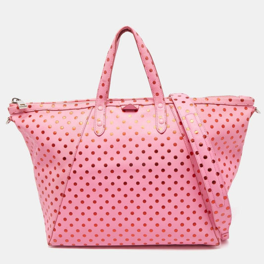 Marc Jacobs Leather Polka Dot Zip Tote