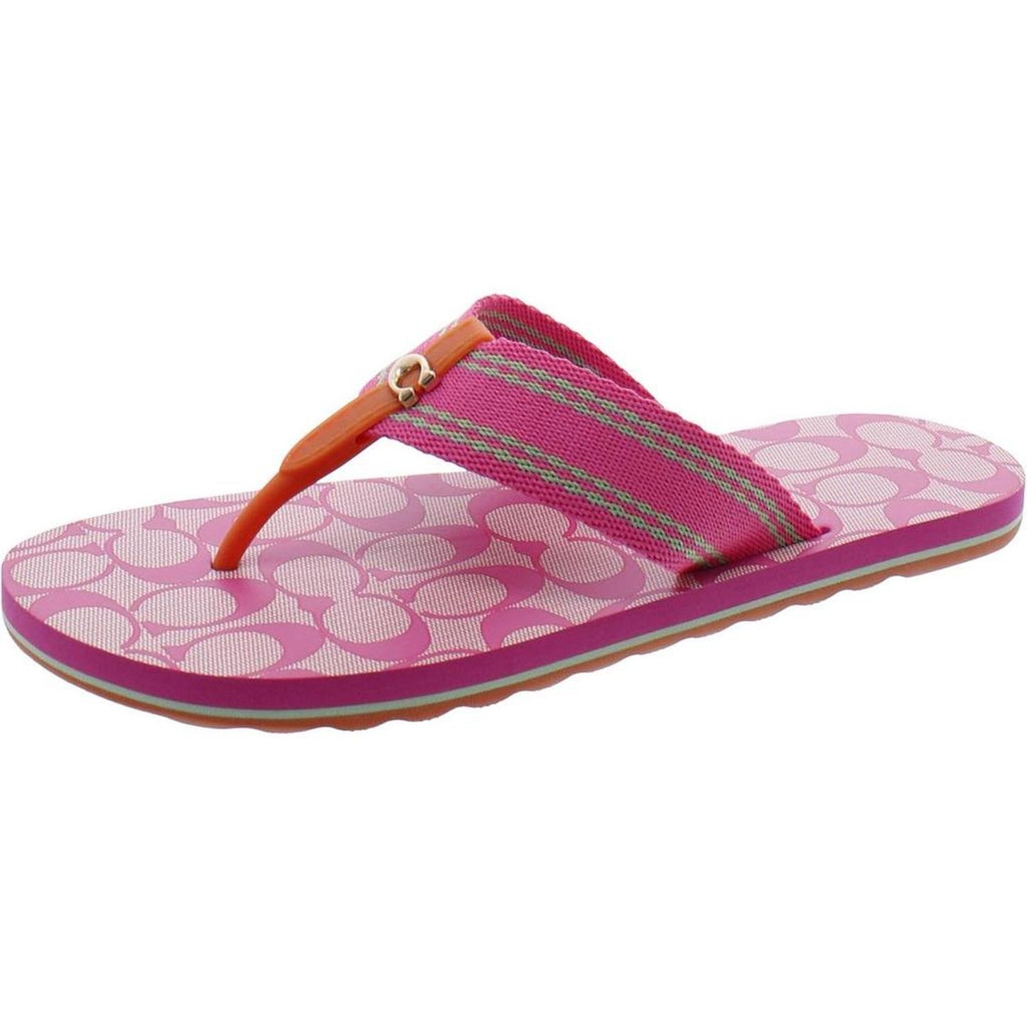 Zoe Webbed Womens Thong Slip On Flip-Flops