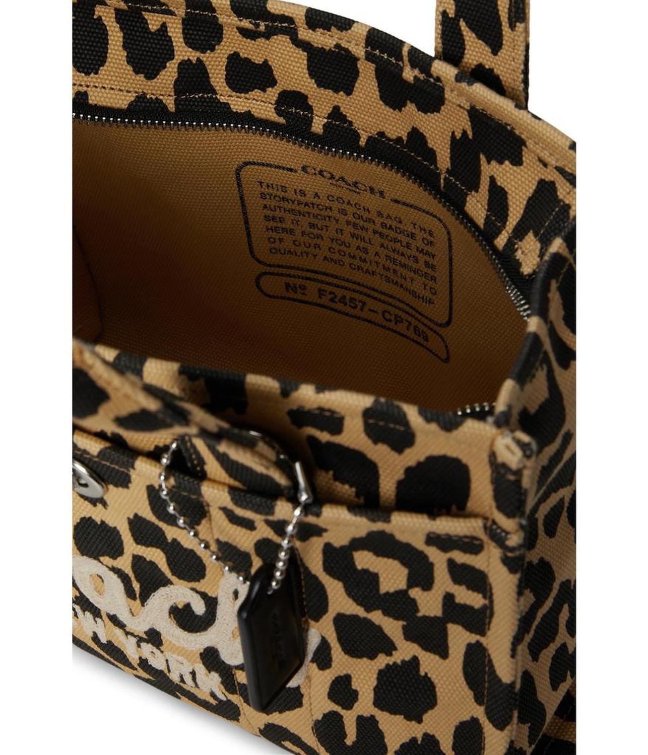 Cargo Tote 26 with Leopard Print