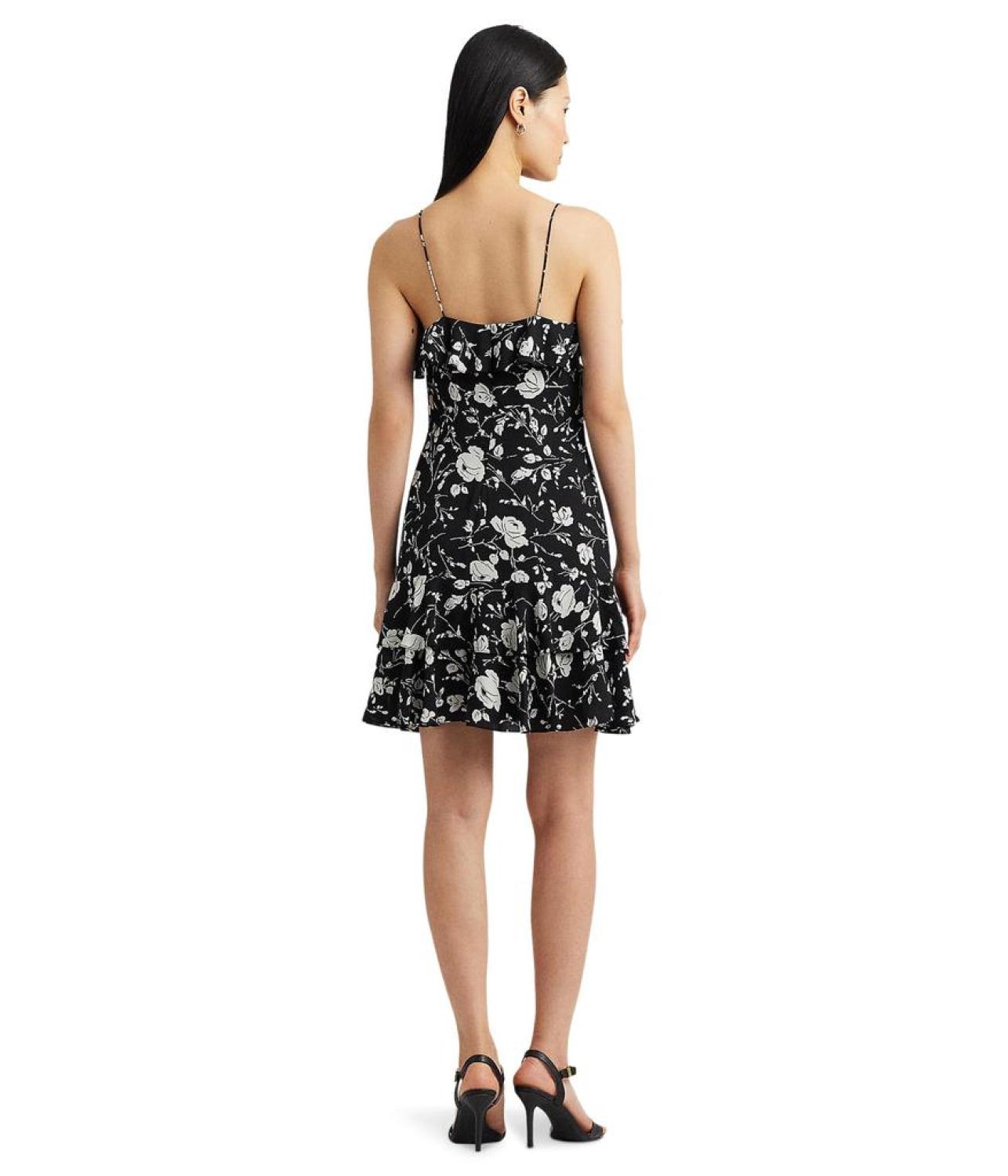 Floral Georgette Sleeveless Dress