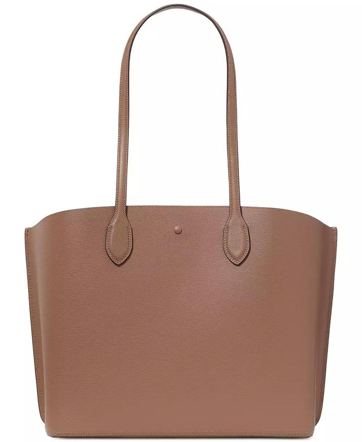 Suite Large Crossgrain Leather Work Tote