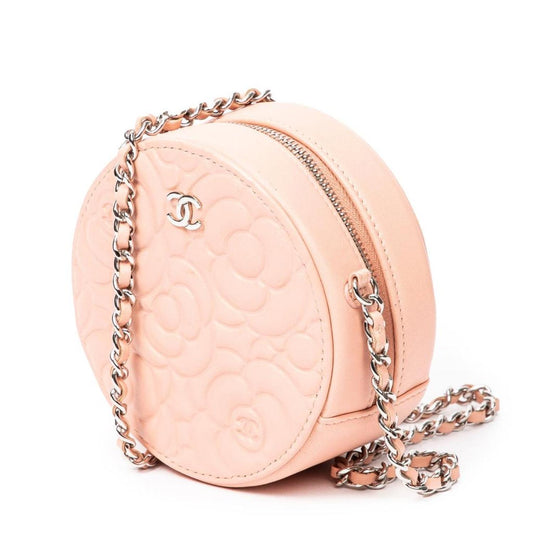 Mini Round Camellia Chain Crossbody