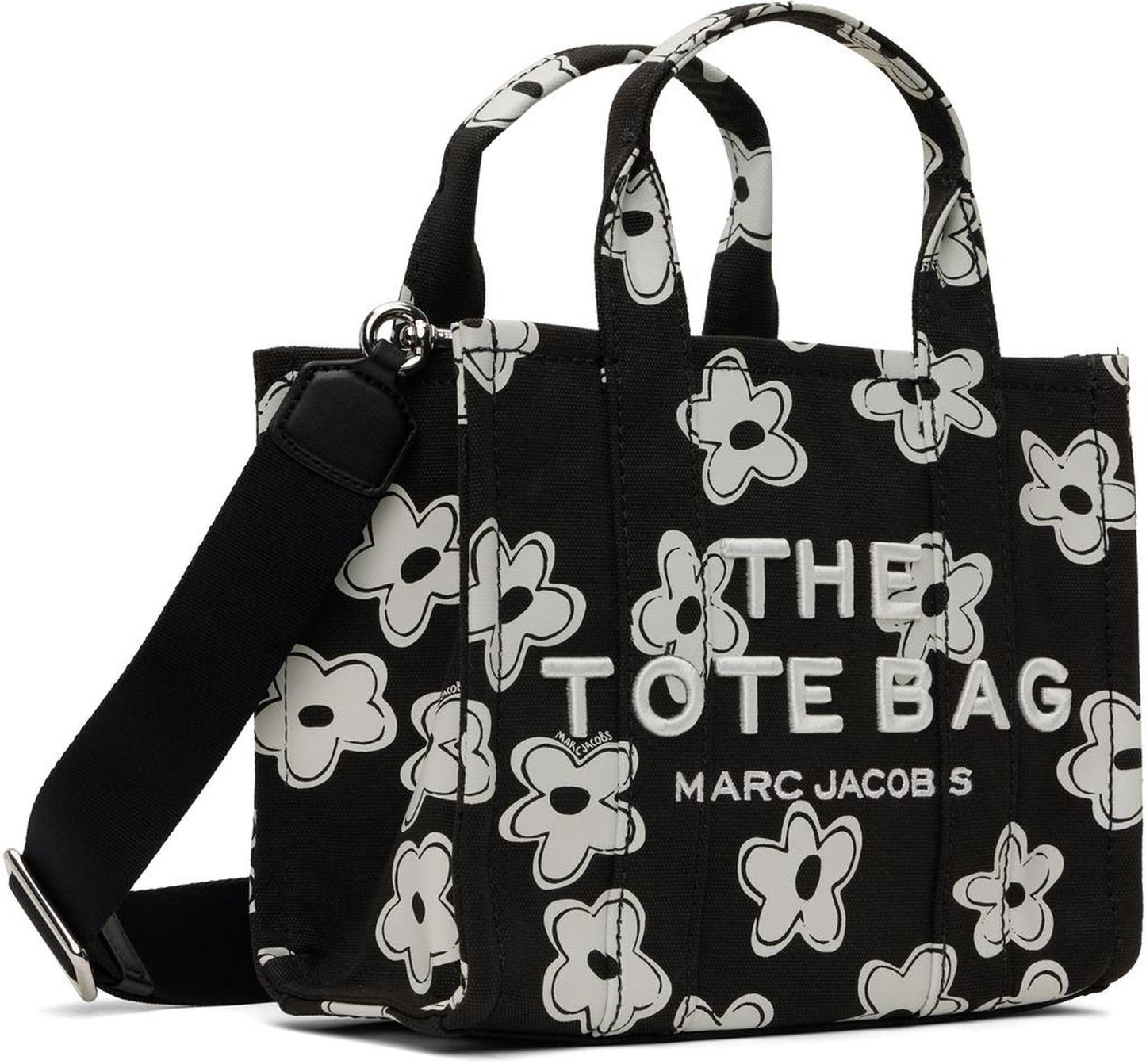 Black 'The Daisy Canvas Small Tote Bag' Tote