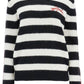 Women's Pullover The Striped Brushed Logo Sweater