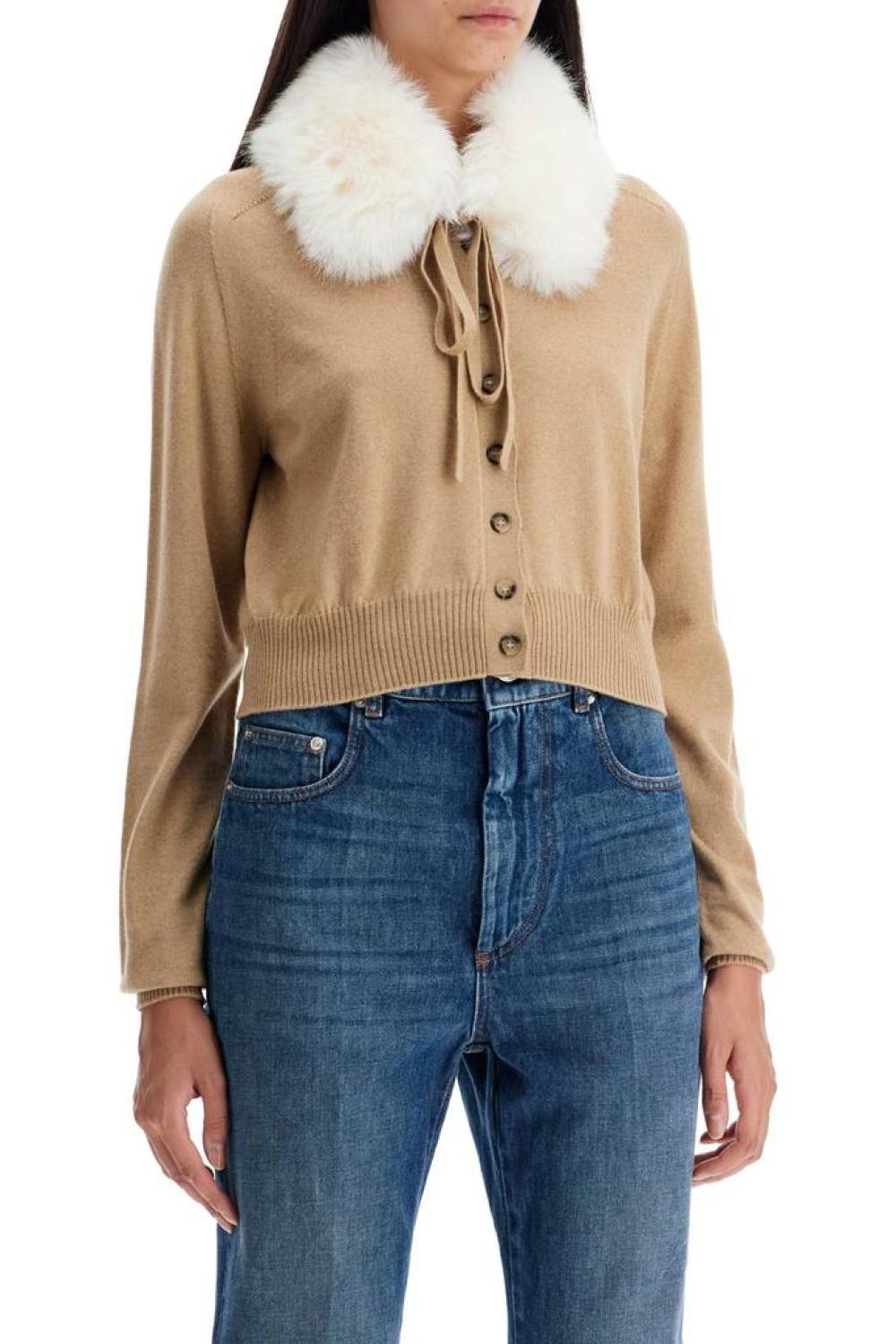 Sportmax Detachable Collar Cardigan