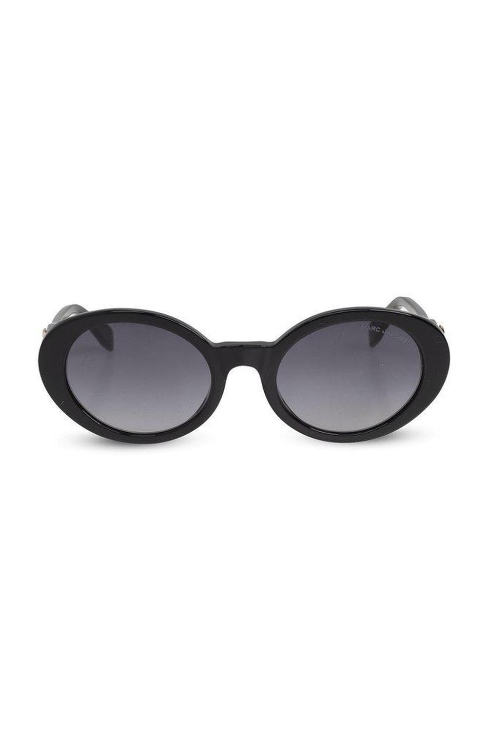 Marc Jacobs Eyewear Round-Frame Logo Plaque Sunglasses