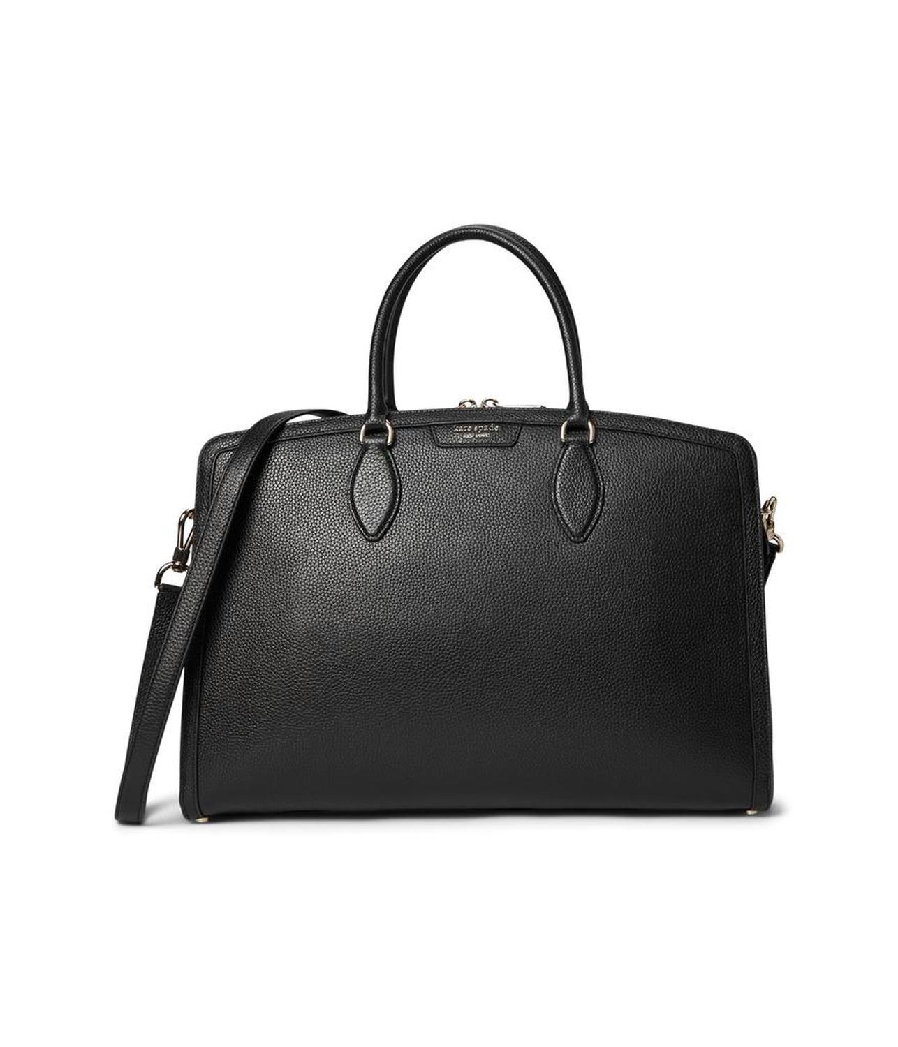 Hudson Pebbled Leather Commuter Laptop Bag