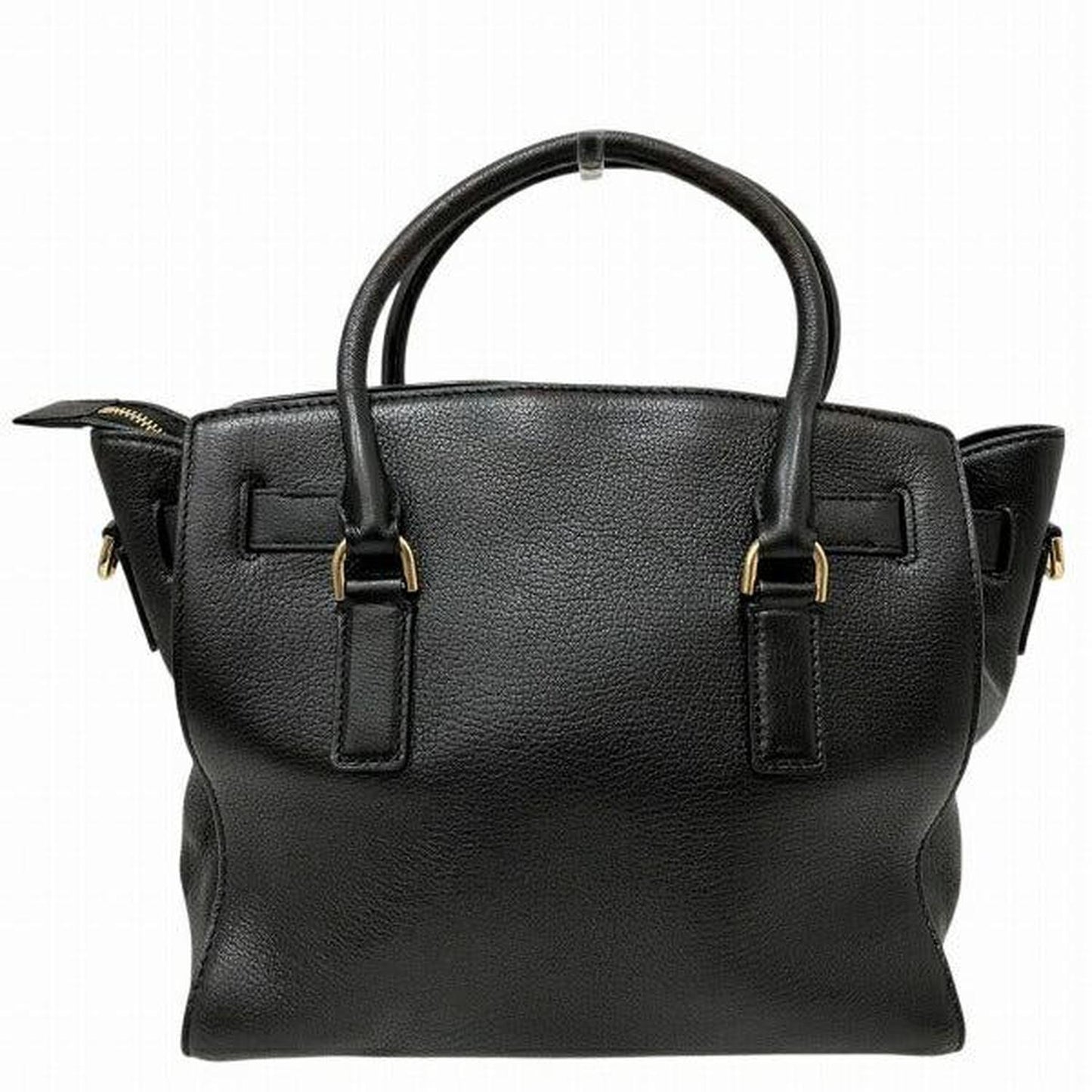 Black Leather 2way Handbag