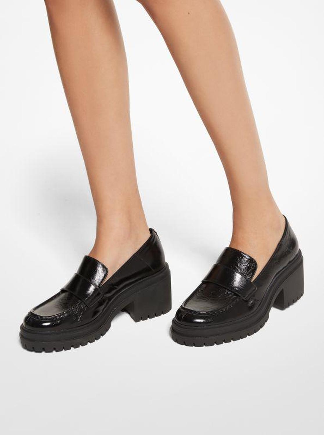 Rocco Crackled Patent Leather Loafer