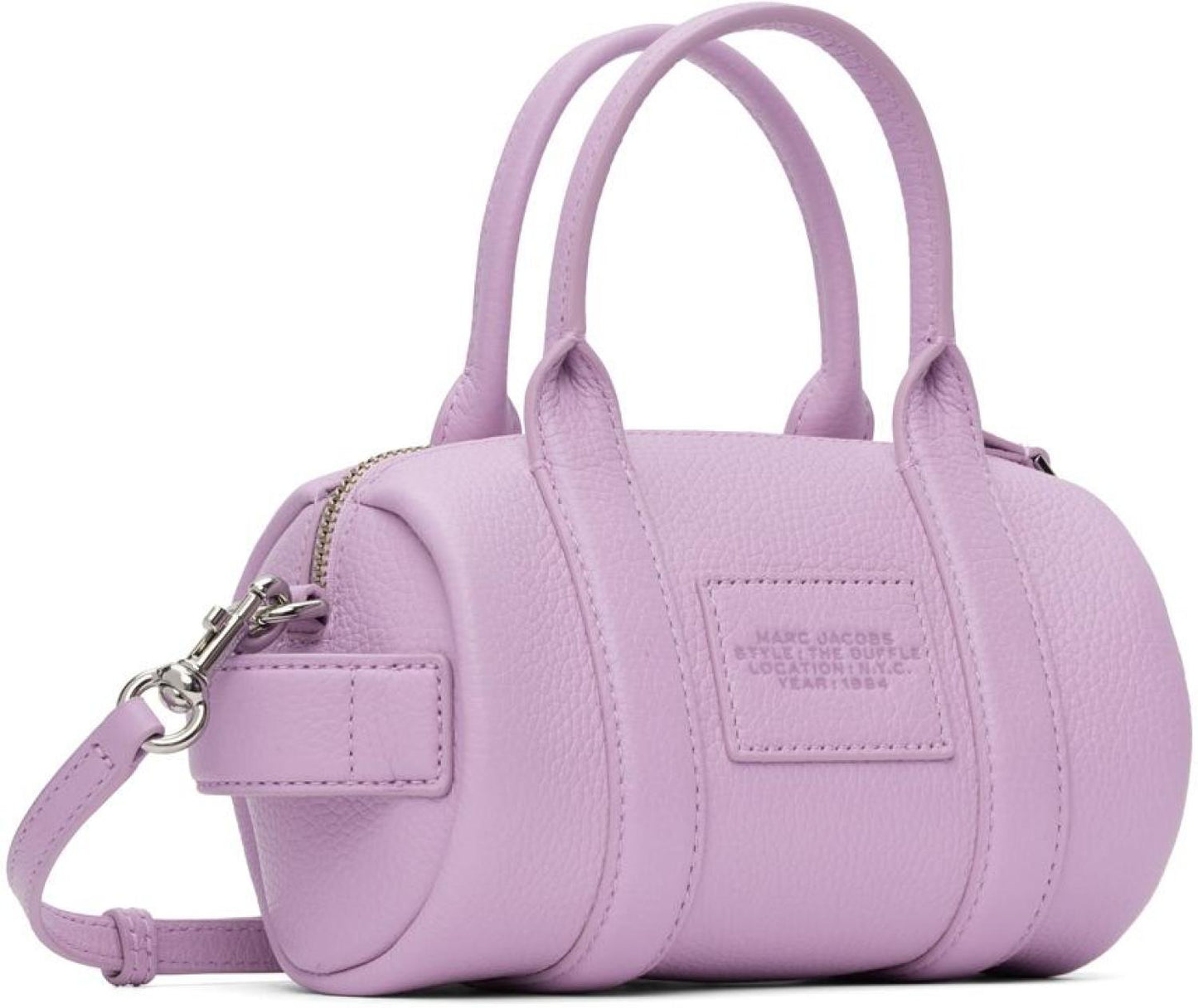 Purple 'The Leather Mini Duffle' Bag