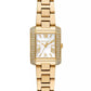 Women's Emery Three-Hand Gold-Tone Stainless Steel Watch 22mm