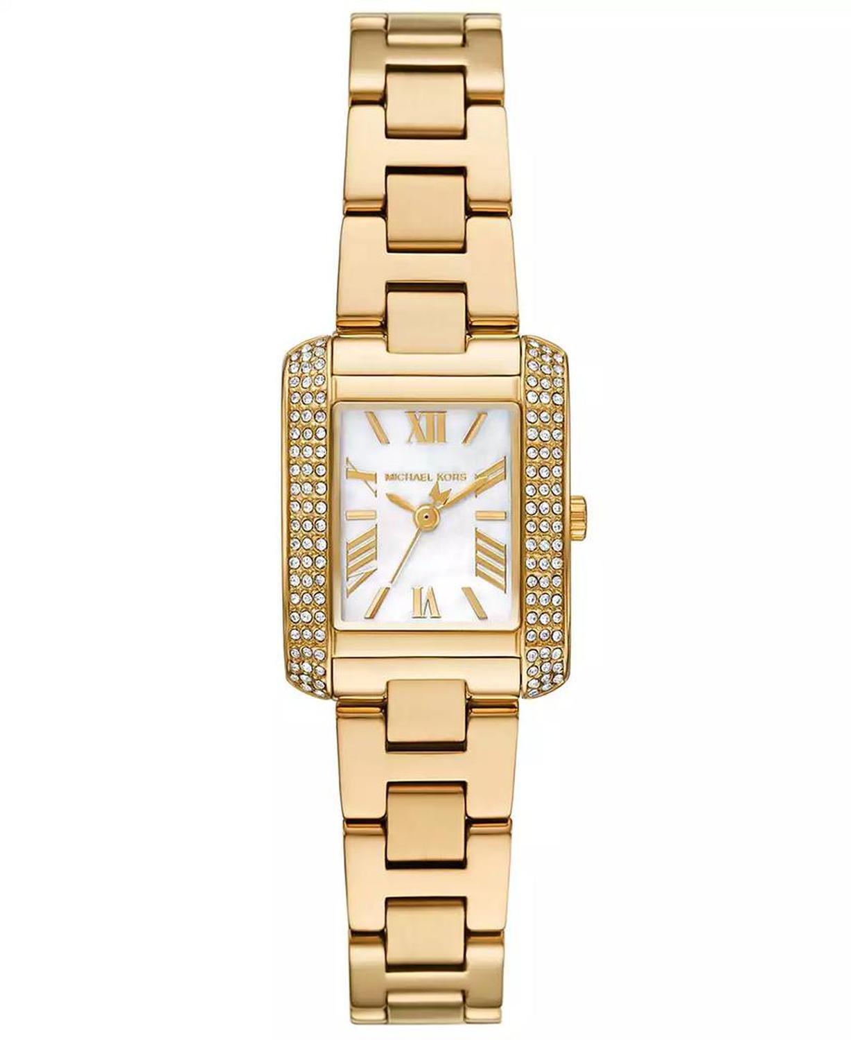 Women's Emery Three-Hand Gold-Tone Stainless Steel Watch 22mm