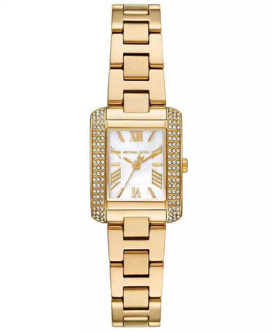 Women's Emery Three-Hand Gold-Tone Stainless Steel Watch 22mm