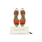 Marc Jacobs Floral Wedge Sandals in Orange Leather