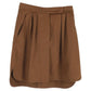 Zorro Mini Skirt in Brown Camel Hair