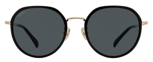 Women's Oval Alt Fit Sunglasses MM0109-K 01A Black/Gold 54mm